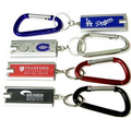 Rectangular Flashlight Key Chain with 70 Mm Carabiner